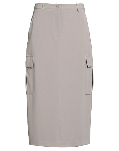 THEORY Midi skirt Taupe 70% Triacetate, 30% Polyester