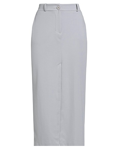 HAVEONE Midi skirt Grey 52% Cotton, 42% Polyamide, 6% Elastane
