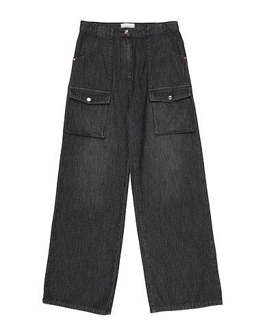 ERMANNO SCERVINO JUNIOR Pantaloni jeans Nero 72% Cotone, 28% Tencel™