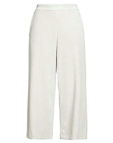 VOLPATO Casual trouser Ivory 85% Polyester, 12% Nylon, 3% Elastane