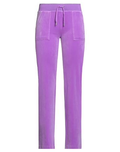 JUICY COUTURE Casual trouser Purple 95% Polyester, 5% Elastane