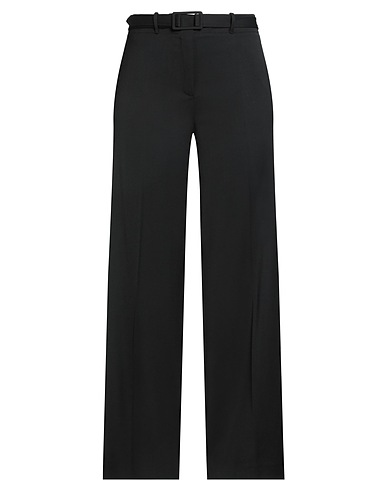 SEMICOUTURE Casual trouser Black 54% Polyester, 44% Virgin Wool, 2% Elastane