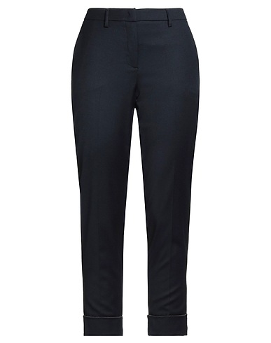 FABIANA FILIPPI Casual trouser Midnight blue 94% Virgin Wool, 5% Polyacrylic, 1% Elastane, Ecobrass
