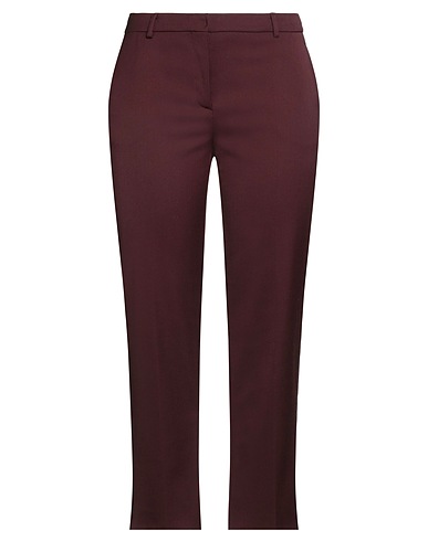 SEMICOUTURE Casual trouser Burgundy 54% Polyester, 44% Virgin Wool, 2% Elastane