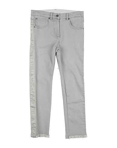 STELLA McCARTNEY KIDS Denim trousers Light grey 99% Cotton, 1% Elastane