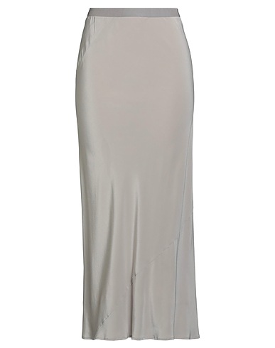 ERIKA CAVALLINI Long skirt Light grey 100% Silk