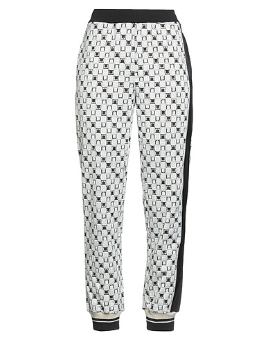 LIU •JO Casual trouser Off white 71% Polyester, 10% Viscose, 8% Metal, 6% Polyamide, 5% Elastane