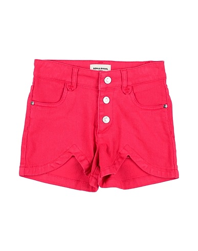 SONIA RYKIEL Denim shorts Magenta 99% Cotton, 1% Elastane