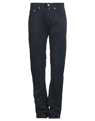 PIERRE CARDIN Casual trouser Midnight blue 62% Polyester, 20% Viscose, 16% Cotton, 2% Elastane