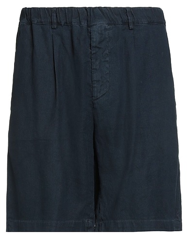 MESSAGERIE Shorts & Bermuda Midnight blue 57% Hemp, 42% Cotton, 1% Elastane