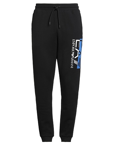EA7 Pantalone Nero 85% Cotone, 15% Poliestere, Elastan