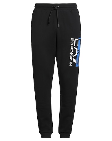 EA7 Sweatpants NERO 85% Cotton, 15% Polyester, Elastane