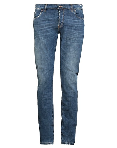 MESSAGERIE Denim trousers 98% Cotton, 2% Elastane