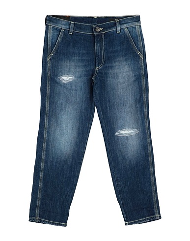 DONDUP Denim trousers Blue 89% Cotton, 11% Elastomultiester