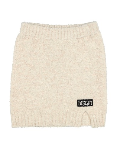 MSGM Skirt Beige 64% Polyacrylic, 20% Polyamide, 8% Wool, 8% Viscose