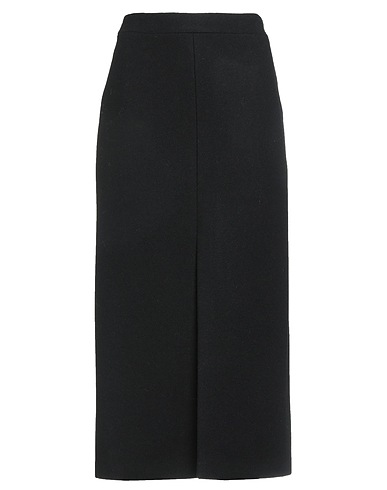 ERIKA CAVALLINI Midi skirt Black 100% Virgin Wool