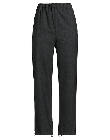 MERCI ITALIA Casual trouser Charcoal 54% Polyester, 44% Wool, 2% Elastane