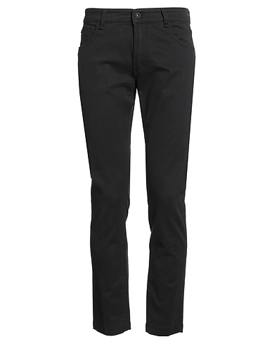 MESSAGERIE Casual pants Black 97% Cotton, 3% Elastane