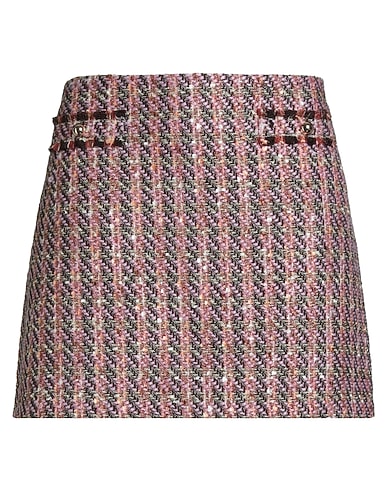 TWINSET Mini skirts 91% Synthetic fibers, 4% Viscose, 2% Metallic Polyester, 2% Wool, 1% Cotton