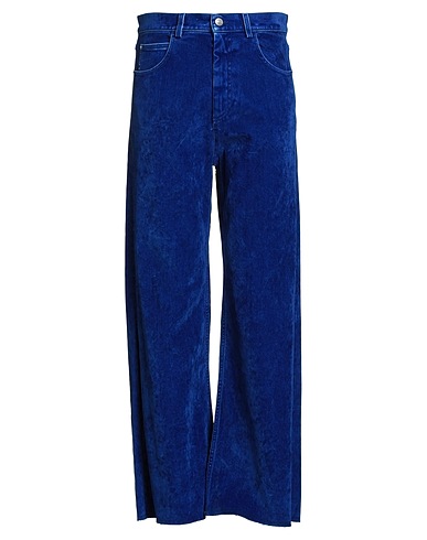 MARNI Denim trousers Bright blue 72% Cotton, 19% Acrylic, 8% Viscose, 1% Elastane