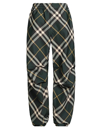 BURBERRY Casual trouser Dark green 100% Polyester