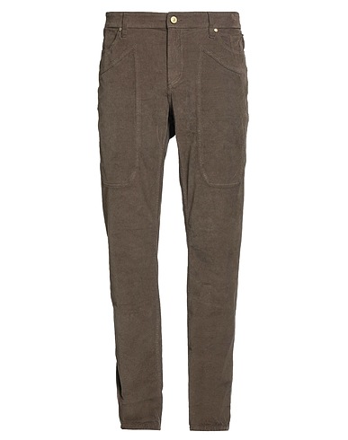 JECKERSON Casual trouser Dark brown 98% Cotton, 2% Elastane