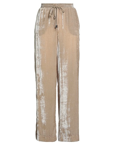 OTTOD'AME Casual trouser Khaki 82% Rayon, 18% Polyamide