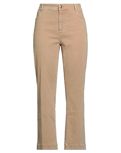 SPORTMAX Bootcut Jeans Beige 93% Cotton, 5% Elastomultiester, 2% Elastane