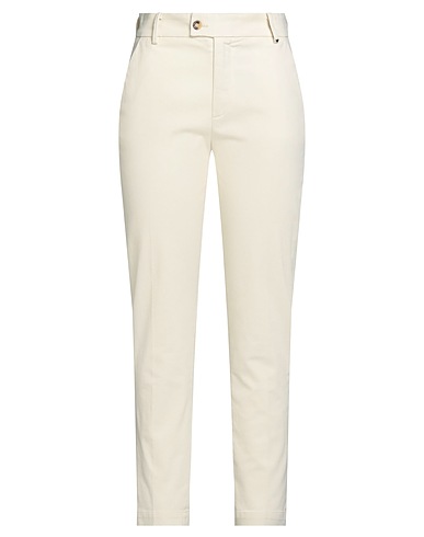 HAPPY 25® Pantalone Avorio 98% Cotone, 2% Elastan