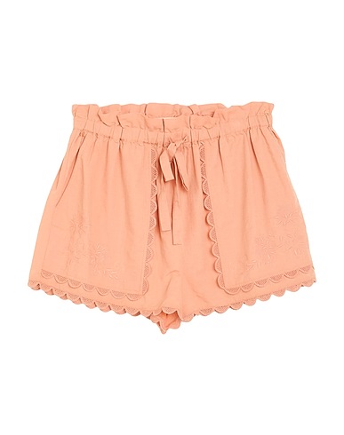 ULLA JOHNSON Shorts & Bermuda Apricot 60% Linen, 40% Cotton