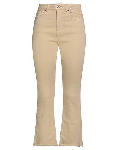 MALÌPARMI Casual trouser Sand 98% Cotton, 2% Elastane