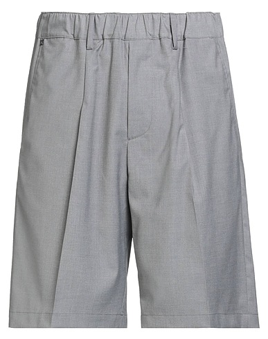 MESSAGERIE Shorts & Bermuda PATRIZIO PISCAGLIA Grey 55% Polyester, 44% Wool, 1% Lycra®