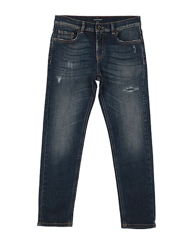 EMPORIO ARMANI Denim trousers Blue 98% Cotton, 2% Elastane