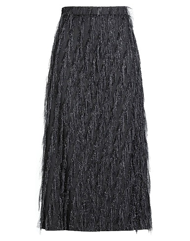 THE M.. Midi skirt Charcoal 47% Polyester, 43% Viscose, 10% Other Fibres
