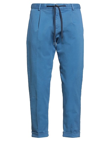 OUT/FIT Casual trouser Blue 98% Cotton, 2% Elastane