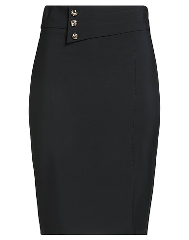 RELISH Midi skirt Black 88% Polyester, 12% Elastane