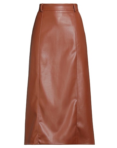 ALPHA STUDIO Midi skirt Tan 50% Polyester, 50% Polyurethane resin