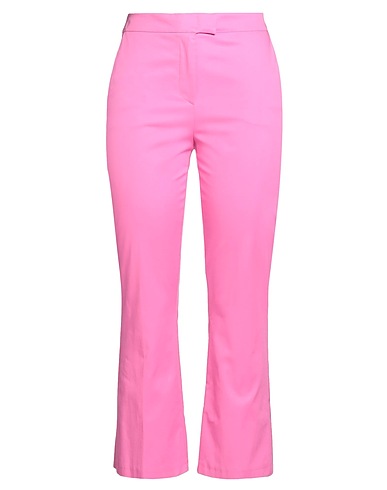 ANGELA DAVIS Casual pants Pink 97% Cotton, 3% Elastane
