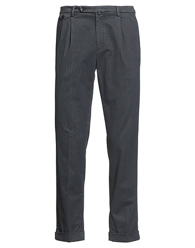 BRIGLIA 1949 Casual trouser Charcoal 97% Cotton, 3% Elastane