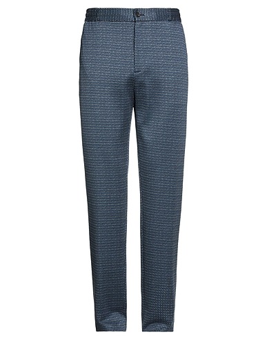 ETRO Casual pants Blue 38% Cotton, 34% Viscose, 24% Polyester, 3% Polyamide, 1% Elastane