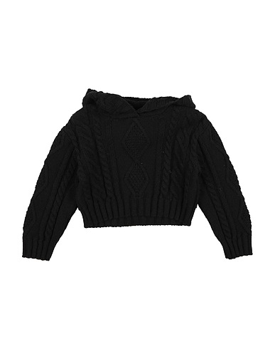 MSGM Pullover Nero 50% Lana, 50% Poliacrilico