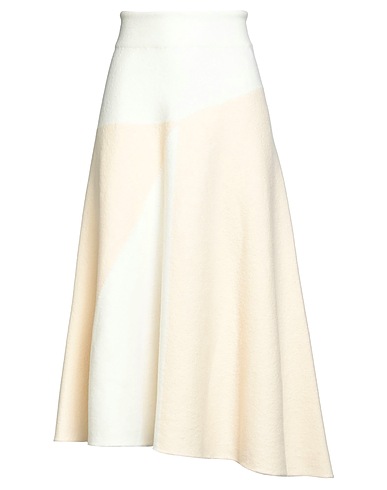 JIL SANDER Midi skirt Ivory 100% Wool