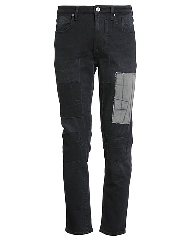 JECKERSON Denim pants Black 98% Cotton, 2% Elastane