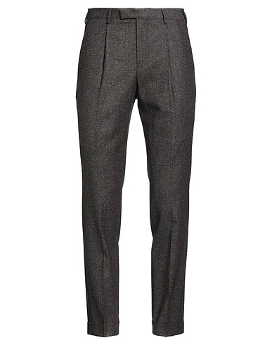 PT Torino Casual trouser Dark brown 74% Virgin Wool, 25% Silk, 1% Elastane
