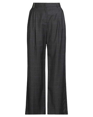 PESERICO Casual trouser Charcoal 100% Virgin Wool