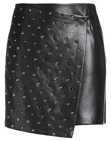 ISABELLE BLANCHE Paris Mini skirt Black 55% Polyurethane, 45% Polyester