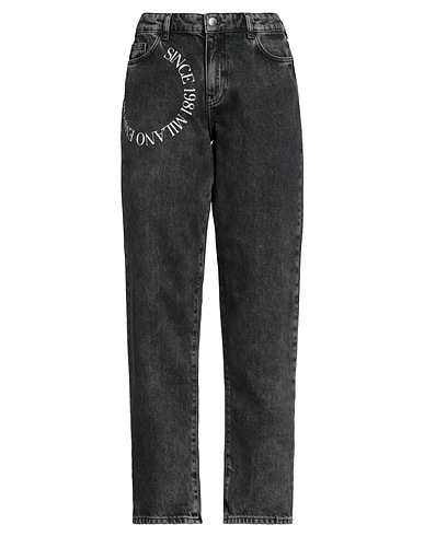 EMPORIO ARMANI Denim trousers Black 100% Cotton