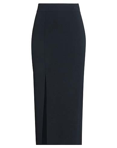 ALPHA STUDIO Midi skirt Midnight blue 65% Viscose, 35% Nylon