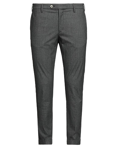 MICHELE CARBONE Casual trouser Black 50% Cotton, 33% Polyester, 15% Viscose, 2% Elastane