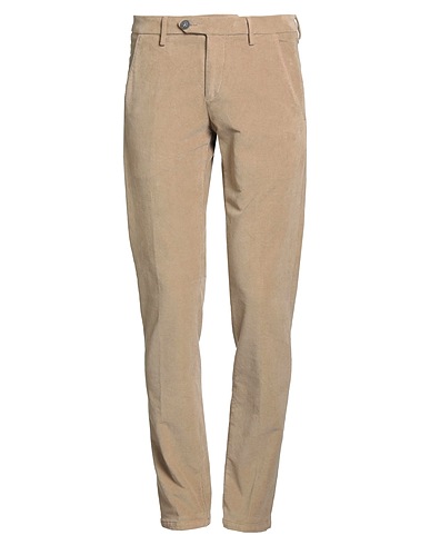 ROŸ ROGER'S Casual trouser Beige 98% Cotton, 2% Elastane